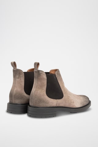 Nubuck Chelsea Boots - Taupe