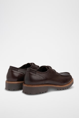 Leren Derby's - Bruin