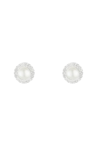 Brincos Perles Enchantées - Ouro branco, diamantes e pérolas de cultura