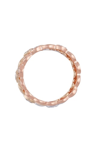 Anel Trinity - Ouro branco, ouro amarelo, ouro rosa e diamantes