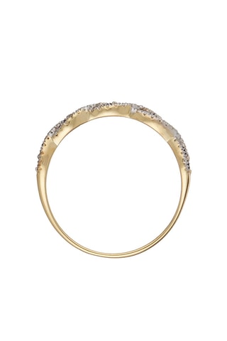 Anel Saly Ouro amarelo, diamantes e safira