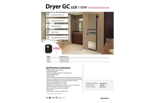 Radiateur sèche-serviettes électrique miroir LCD Impérial - 1100 W