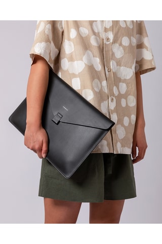 Leren Clutch - Zwart