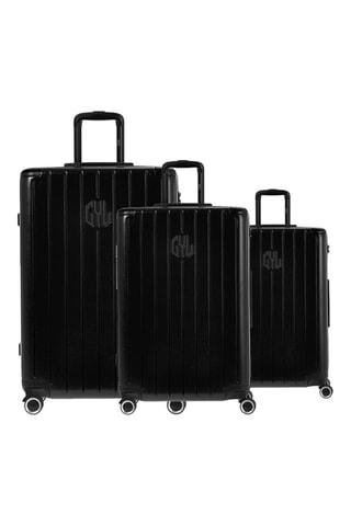 Set de 3 valises (S/M/L) Intemporelle - Noir - 55/65/75 cm - Cadenas TSA