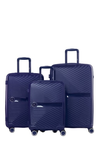 Set de 3 valises (S/M/L) PP5 - Bleu marine - 55/65/75 cm - Cadenas TSA