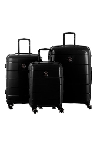 Set de 3 valises (S/M/L) CH3  - Noir - 55/67/76 cm