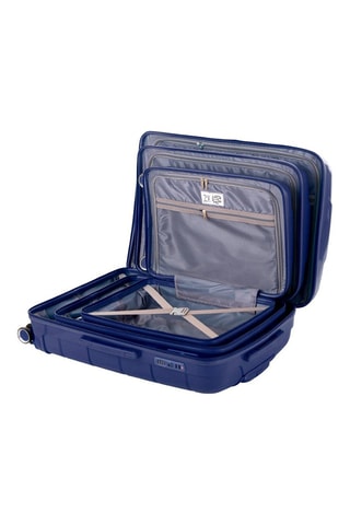 Set de 3 valises (S/M/L) CH3  - Bleu marine - 55/67/76 cm