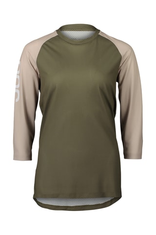 Maillot de cyclisme MTB Pure 3/4 - Vert olive et beige