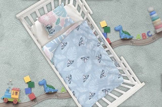 Overtrekset Katoen 52 fils/cm² Stitch et Lilo Disney - Blauw
