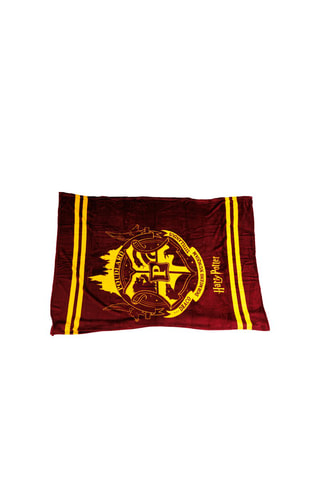Plaid Harry Potter - Bordeauxrood en Geel- 130 x 160 cm