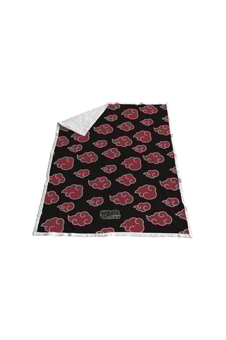 Plaid Naruto - Zwart en Bordeauxrood - 130 x 170 cm