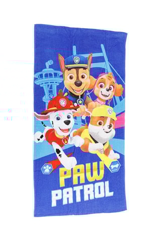 Strandlaken Paw Patrol- Blauw en Oranje - 70 x 140 cm