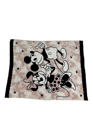 Deken Mickey en Minnie Disney - Beige en Zwart - 130 x 160 cm
