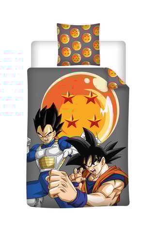 Overtrekset Dragon Ball Z- Grijs en Oranje - 140 x 200 cm