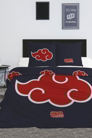 Dekbedovertrek Naruto - Marineblauw en Rood - 240 x 220 cm