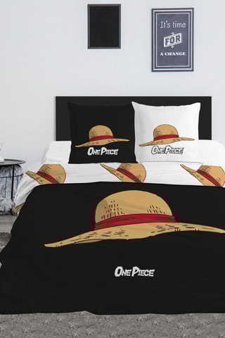 Overtrekset One Piece - Zwart en Wit - 240 x 220 cm