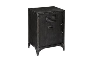 Table de chevet 1 porte Sevin - Noir