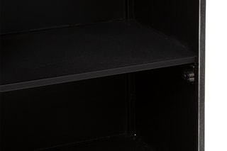 Table de chevet 1 porte Sevin - Noir