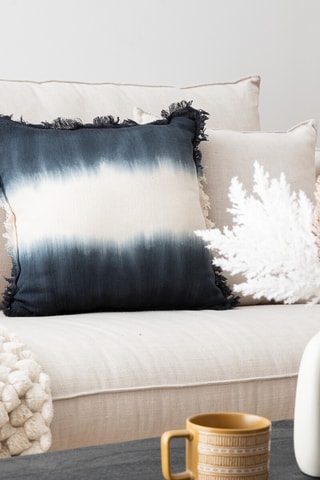 Coussin tie and dye Cot - Anthracite - 40 x 40 cm
