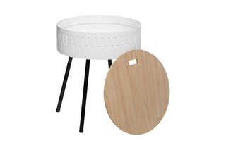 Table basse coffre Shiro - Blanc