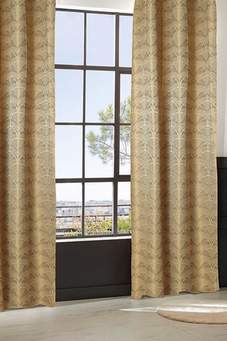 Rideau Jacq Mizani - Marron - 135 x 260 cm