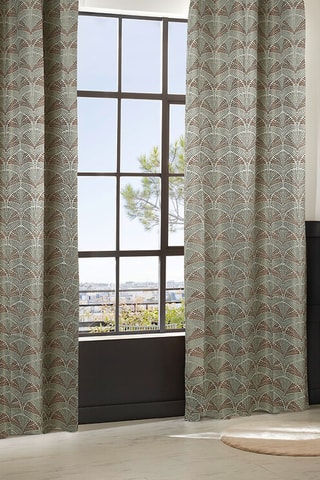 Rideau Jacq Mizani - Vert clair - 135 X 260 cm