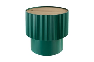 Table coffre Cafe Enola Malakite - 38,5 x 38,5 x 35 cm