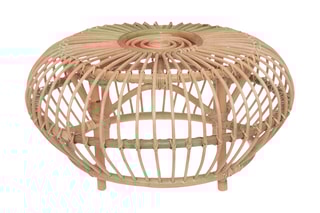 Table basse en rotin Neta - 73 cm