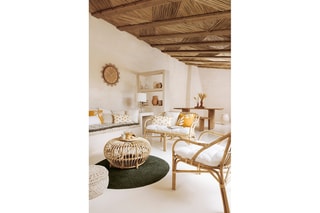 Table basse en rotin Neta - 73 cm