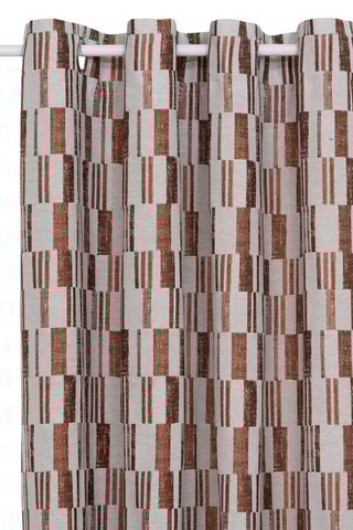 Rideau Jacq Leyna - Rouge brique - 140 X 260 cm