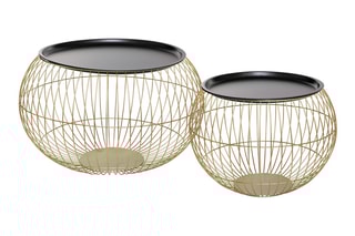 2 tables basses Alya - 49/66,5 cm