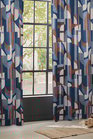 Rideau Elena - Bleu foncé - 135 x 260 cm