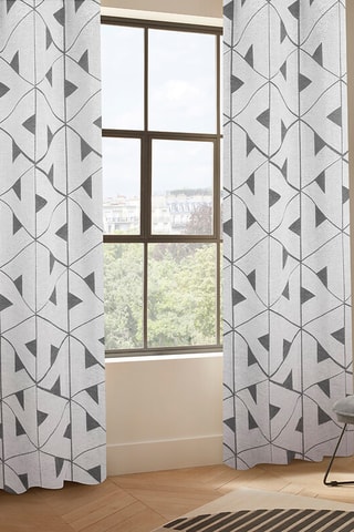 Rideau Jacq Maloe - Gris - 140 x 260 cm