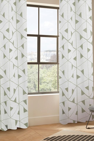 Rideau Jacq Maloe - Kaki - 140 x 260 cm