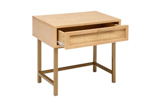Table de chevet 1 tiroir en bois de bouleau Rayo - 45 x 35 cm