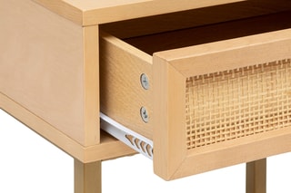Table de chevet 1 tiroir en bois de bouleau Rayo - 45 x 35 cm