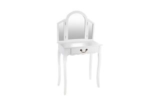 Coiffeuse 1 tiroir Aurell - 65 x 36 x 128 cm