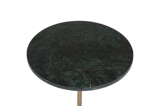 Table basse en marbre Cafe Marb Nema - Vert émeraude - 35 cm