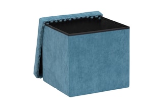 Pouf Memo Can - Bleu canard - En polyester