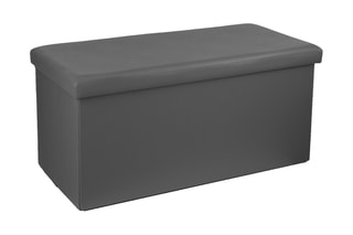 Banc-coffre Pli Dble - Gris - Synthétique