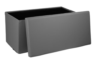 Banc-coffre Pli Dble - Gris - Synthétique