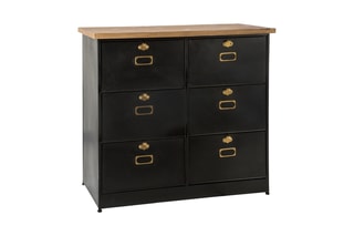 Commode 6 portes Clapet - 85 x 41 x 81,5 cm