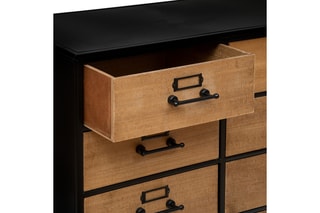 Commode à roulettes 10 tiroirs Baris - 82 x 38 x 87,5 cm