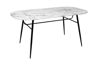 Table à manger en verre Roxas - 160 x 90 cm
