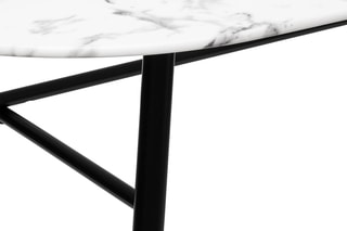 Table à manger en verre Roxas - 160 x 90 cm