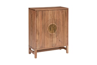 Buffet 2 portes en acacia Jiling - 80 x 35 x 101,5 cm