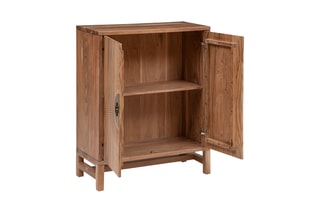 Buffet 2 portes en acacia Jiling - 80 x 35 x 101,5 cm