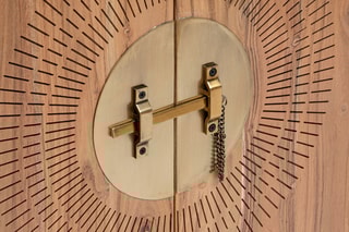 Buffet 2 portes en acacia Jiling - 80 x 35 x 101,5 cm