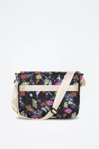 Sac bandoulière Delegate + - Noir et mauve