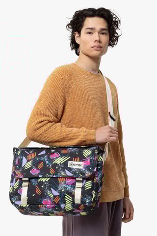 Sac bandoulière Delegate + - Noir et mauve
